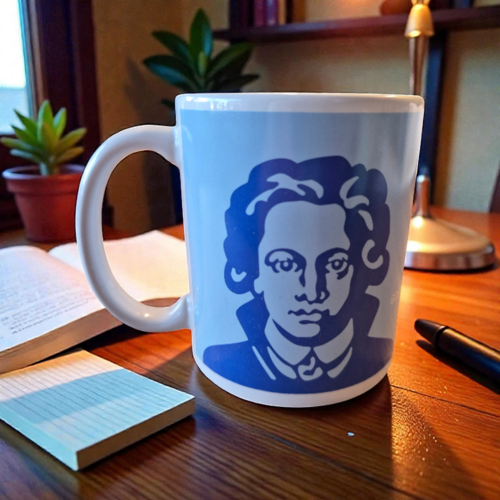 Goethe Tasse blau