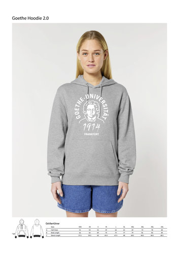 Hoodie organic cotton "1914" Grey Unisex