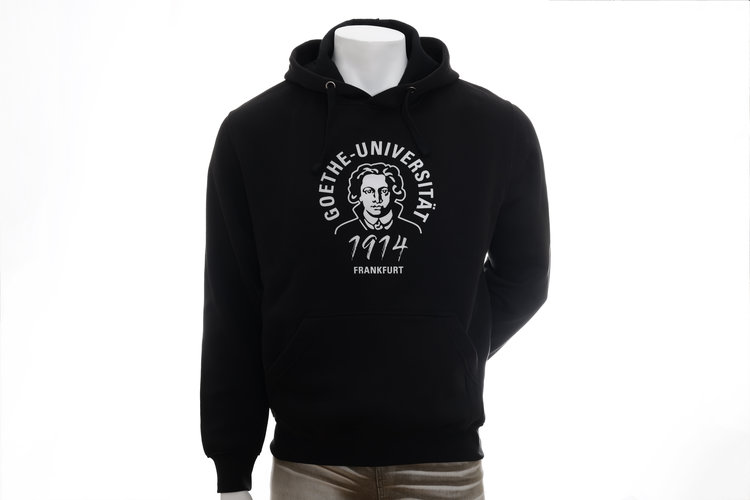 Schwarzer Hoodie Unisex 1914 Goethe Universität Frankfurt