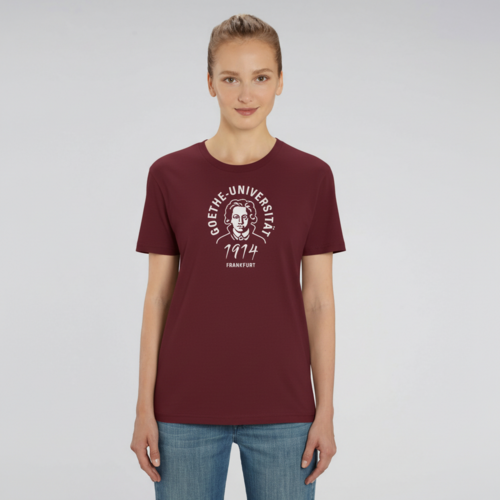 T-Shirt unisex Burgund Goethe-Universität "1914"
