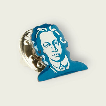 Pin with Goethe head of Goethe University Frankfurt